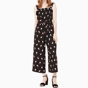 KATE SPADE Pineapple Wide Leg Crop Jumpsuit